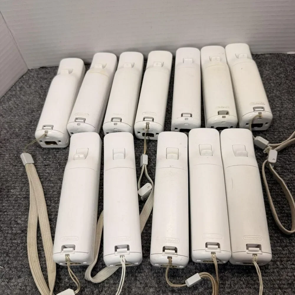 Lot Of 12 Nintendo Wii Remote Controller RVL-003 White OEM Bluetooth Tested